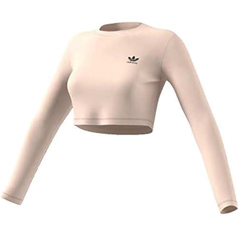 adidas shirt bauchfrei weiß|Frauen .